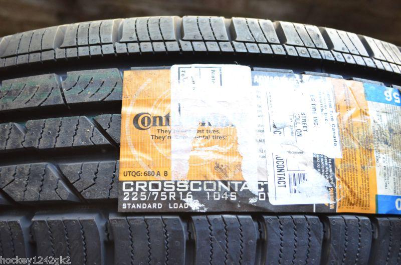 1 new p225 75 16 continental crosscontact lx tire