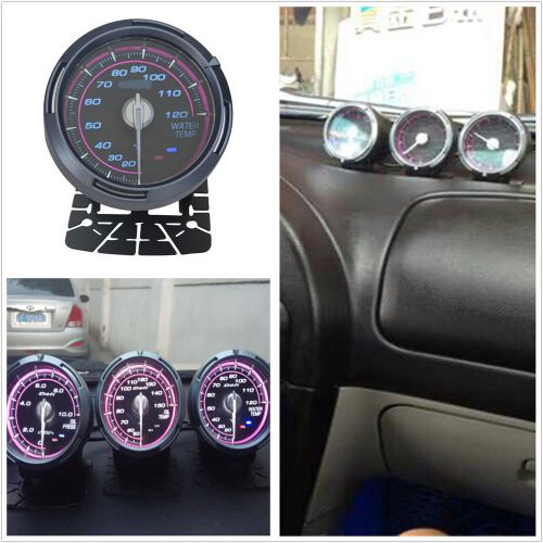 2.7&#034; 12v 0.3a pink led backlight car suv water temp gauge jdm meter for cadillac