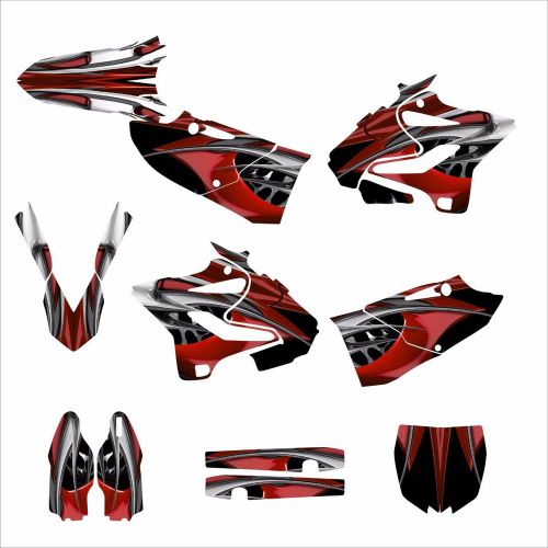 2015 2016 yz125 yz250 custom graphic decal sticker kit #4444 red tribal