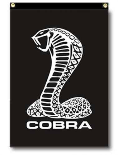 Cobra flag banner 4x3 feet shelby svt sn-95 limited edition 5x3 feet!