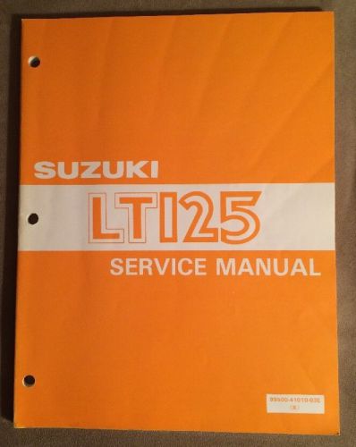 Suzuki lt125 service manual printed in january 1983 in japan mint!