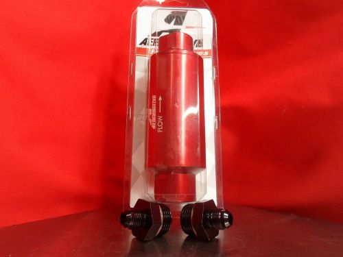 Aeromotive racing 12335 40 micron orb-10 red fuel filter with 6-an fittings