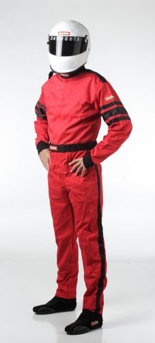 Racequip new return sfi-1 small red 1pc suit driving racing firesuit nomex