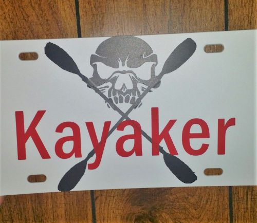 Custom made poly plastic kayakers license plate vinyl letters durable flexible