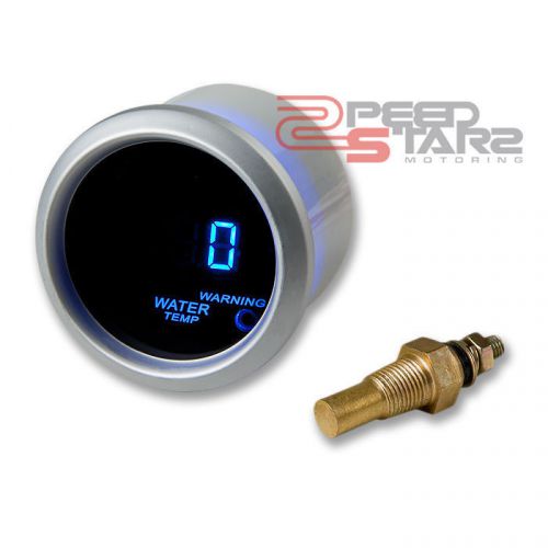 2&#034; 52mm digital blue led water temperature 40-120°c smoke dashboard gauge meter