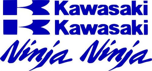 Kawasaki decal monster blue sticker motorcycle ninja 250r 650 300 zx 636 1000