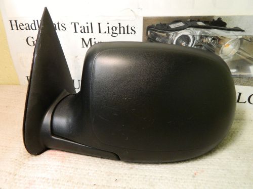 Gmc sierra, chevy silverado 1999-2002 left/driver power side mirror