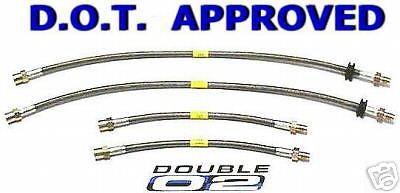 Bmw brake lines hoses m coupe m roadster stainless steel new dot approved usa