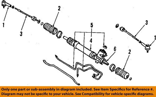 Nissan oem 02-06 altima steering gear-inner tie rod 485218j000