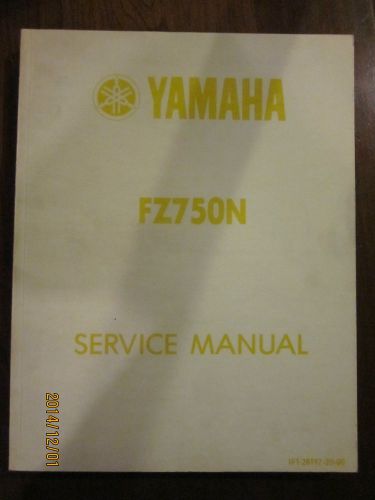 Genuine yamaha motorcycle fz750n service manual