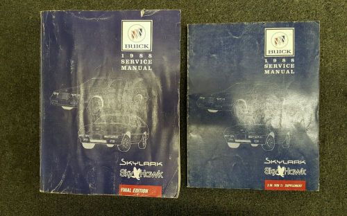 1988 buick skylark / skyhawk factory service manuals (2)