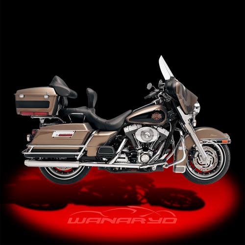 Kerker 3 1/2 inch slip-on mufflers for 1995-2009 harley touring