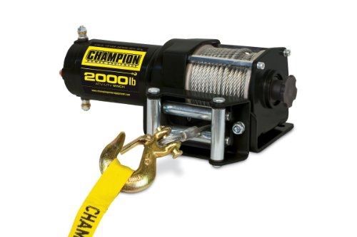 Champion power equipment 12003 2000 lb. atv/utv winch kit (12v dc)