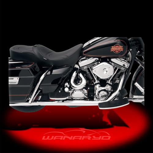 Power curve true-dual crossover header pipes for 1985-2006 harley touring
