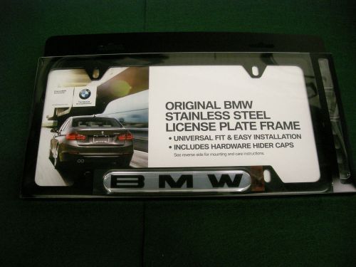 Bmw black domed bmw license plate frame