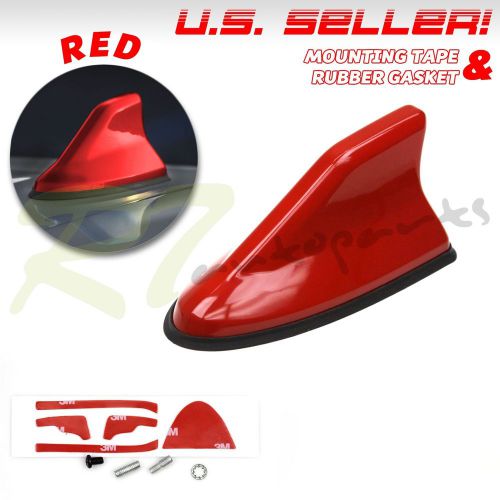 Fits is frs models! jdm looks slim profile radio antenna shark fin style red usa