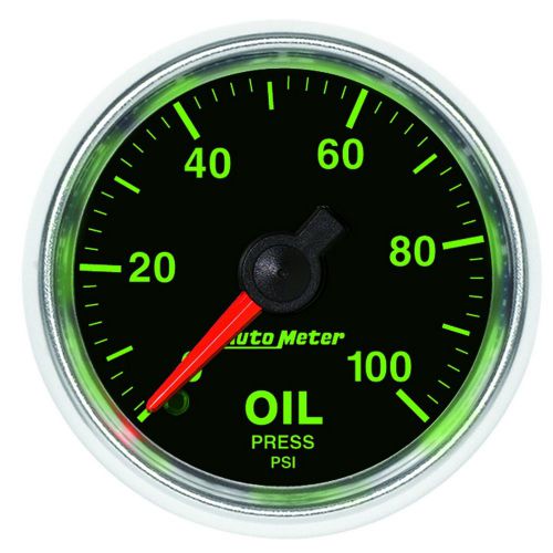 Auto meter 3821 gs; mechanical oil pressure gauge