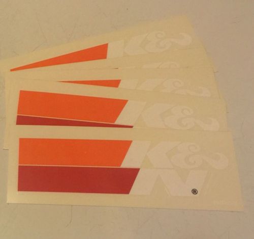 Lot of 5 k&amp;n filters racing stickers  white