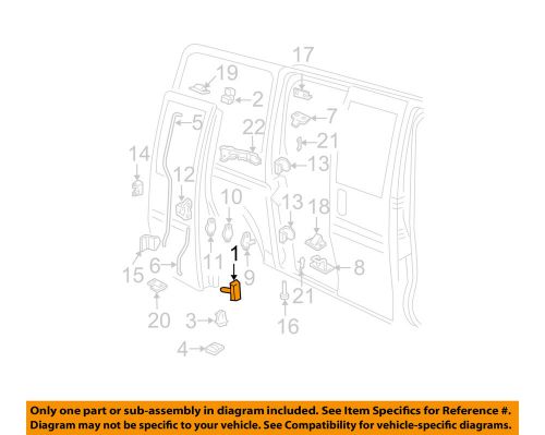 Gm oem side loading door-handle right 25924082