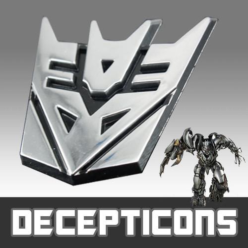 4" transformers deception decal stickers car emblem badge racing 3d auto