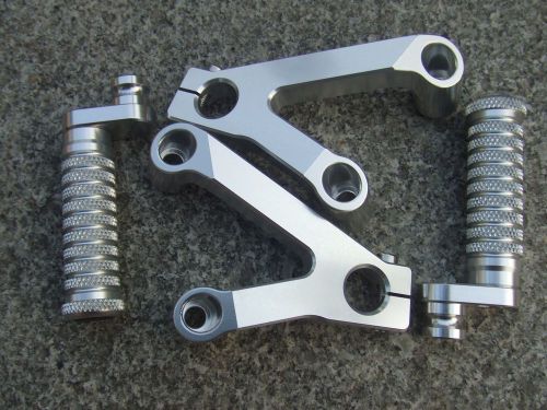 Cnc ducati 749 999 rearsets rear set foot pegs silver