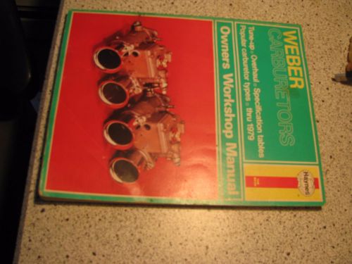 Weber carburetors haynes workshop manual