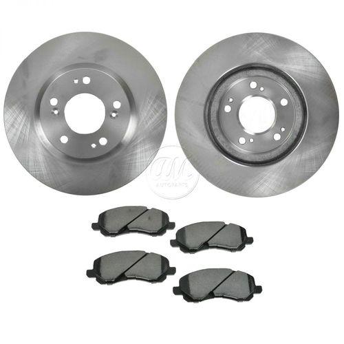 Front semi metallic disc brake pads & rotor kit set for dodge mitsubishi car suv