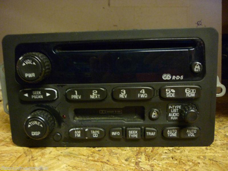 00-05 chevrolet impala venture am fm radio cd cassette rds 09394159 *