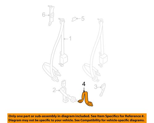 Toyota oem 96-97 tacoma front seat belts-lap belt 7313004011b0