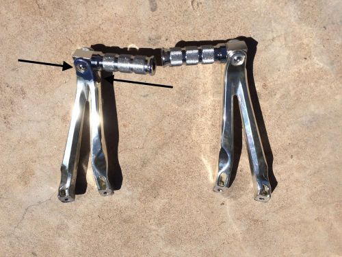 Chrome foot pegs 2005 yamaha yzf-r1