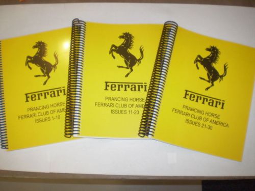 Ferrari prancing horse magazine issue 1 through 33 four volumes 166 250 275 330