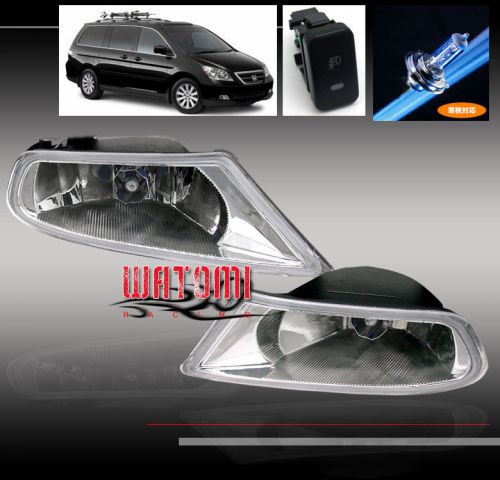 05 06 07 honda odyssey jdm oem clear fog light lamp kit