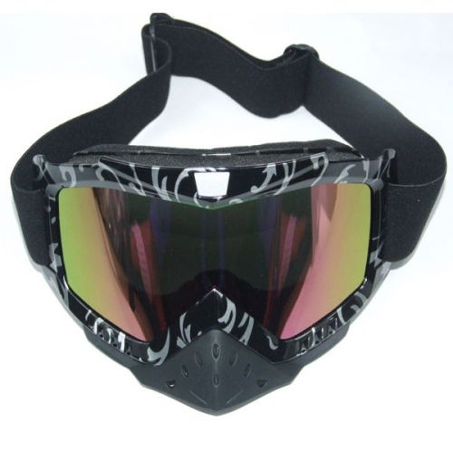 Motorcycle motocross atv dirt bike adult mx off-road screen filte safety goggles