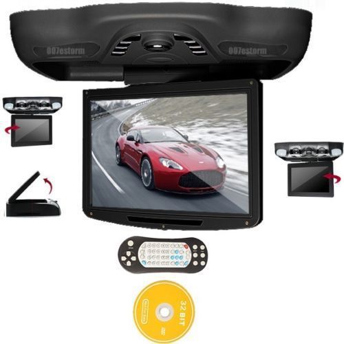 Gray 12.1&#034; hd vehicle overhead roof car dvd player tv fm usb/sd/32bits game/ ir