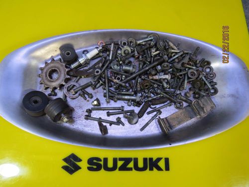 1998 suzuki rm250 hardware lot front sprocket chain rollers gas tank strap 96-00