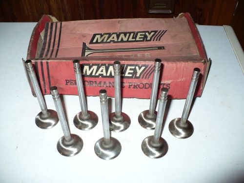 Nos manley street master 10749 sbc small block chevy exhaust valves - set 8