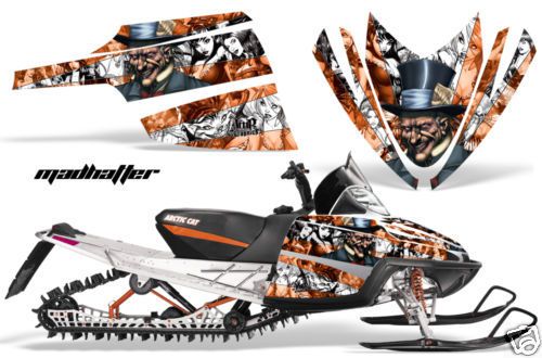 Amr sled sticker decal wrap kit m8 m7 arctic cat m series crossfire graphics mad