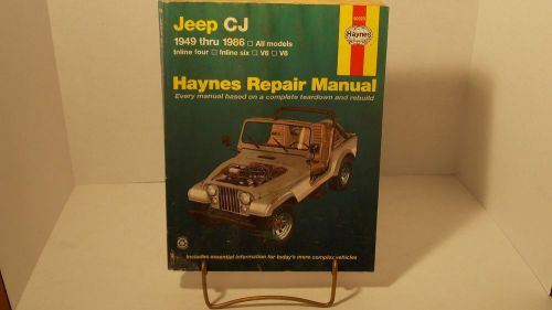 Haynes 50020 repair manual jeep cj