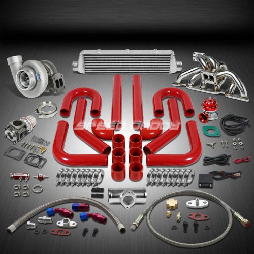 Gt45 1.05ar 800hp+12pc turbo charger+manifold+intercooler kit for gt-r rb26de