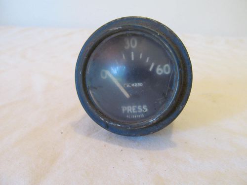 Vintage curved glass oil pressure press gauge ac 1597975 795-4230 el