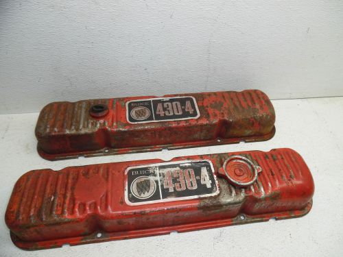 1968 68 buick 430 v8 engine motor valve covers set pair