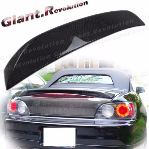 Carbon fiber oe look rear trunk spoiler wing for 2000-09 honda s2000 convertible