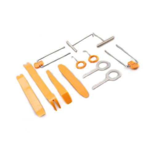 12 piece universal car radio stereo dash trim removal plastic pry tool kit set