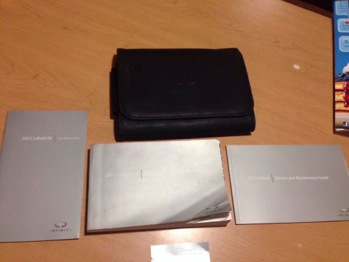 2013 infiniti  fx models , owners manual  book set. in case // free shipping