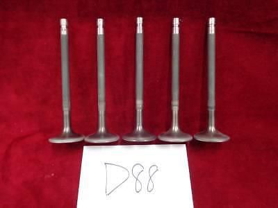 Nascar (5) titanium exhaust valves 1.625 x 5.540 x 11/32 free shipping-0114(d88)