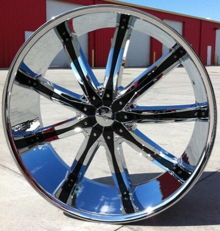 24" inch wheels rims chrome dw29 6x139.7 avalanche 2001 2002 2003 2004 2005 2006