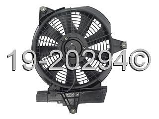 Brand new radiator or condenser cooling fan assembly fits hyundai santa fe