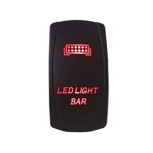 Red light bar rocker switch boat marine toggle yacht ocean sea bay lake river