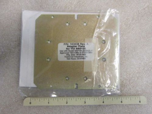 Trans-cal 103038 adapter plate, for mounting ssd120-30n encoder in ssd120 tray