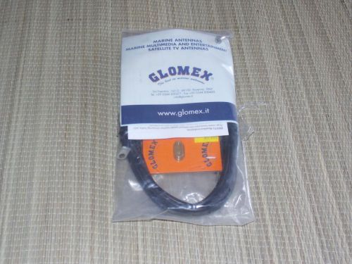 Glomex ra 1281 10&#034; flexible marine am/fm radio antenna coax